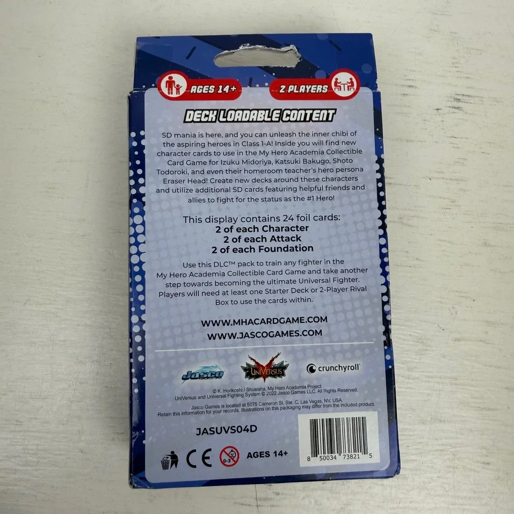 My Hero Academia CCG Deck Loadable Content SD Chibi 24 Foil Cards JASUVS04D